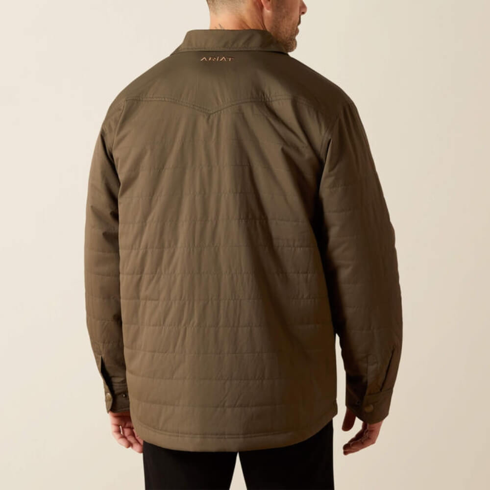 Ariat Mens Quilted Shirt Jacket Dark Green - 10062512