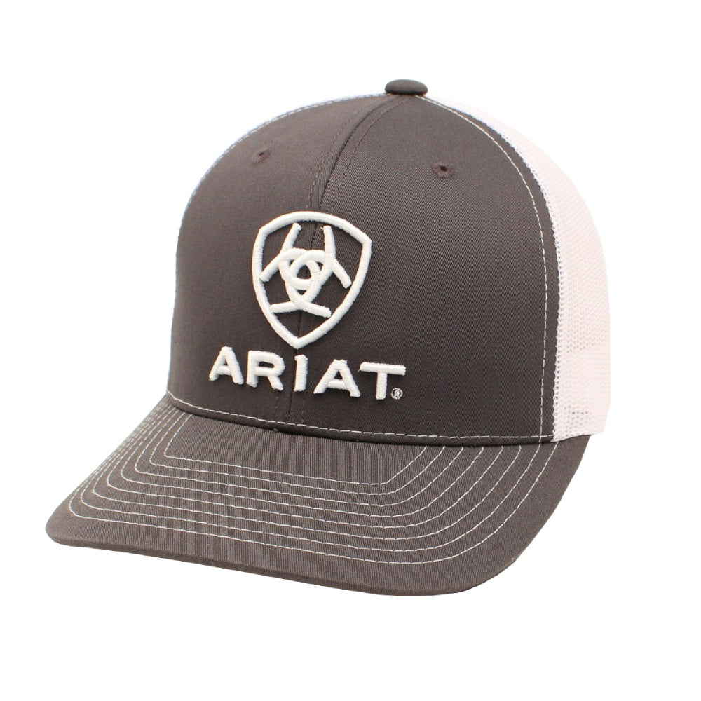Ariat Mens R112 Grey Mesh Cap - A300003206
