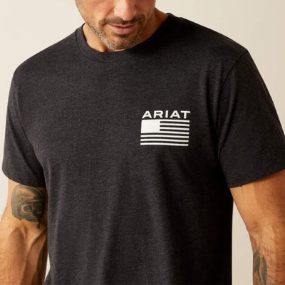 Ariat Mens RWB T-Shirt Charcoal Heather