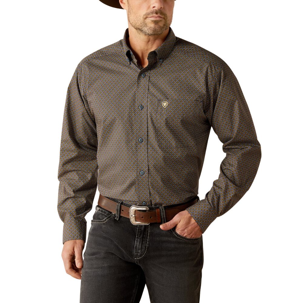 Ariat Mens Reagan Royal Blue Shirt