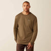 Ariat Mens Rebar Cotton Strong Hardhead T-Shirt Canteen - 10079864