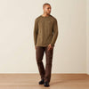 Ariat Mens Rebar Cotton Strong Hardhead T-Shirt Canteen - 10079864