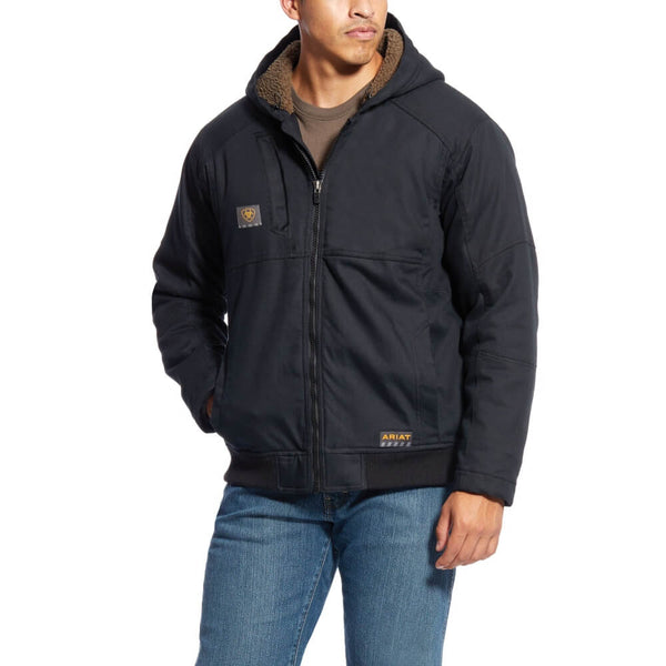 Ariat Mens Rebar DuraCanvas Black Jacket - Shop Online