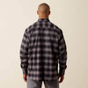 Ariat Mens Rebar Flannel DuraStretch Work Shirt Black - 10079149