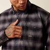 Ariat Mens Rebar Flannel DuraStretch Work Shirt Black - 10079149