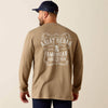 Ariat Mens Rebar Heat Fighter Label Long Sleeve T-Shirt Greige - 10071311