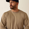 Ariat Mens Rebar Heat Fighter Label Long Sleeve T-Shirt Greige - 10071311
