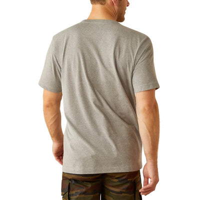 Ariat Mens Rebar Heather Grey Work T-Shirt