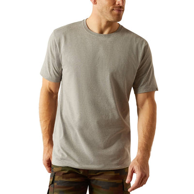 Ariat Mens Rebar Heather Grey Work T-Shirt