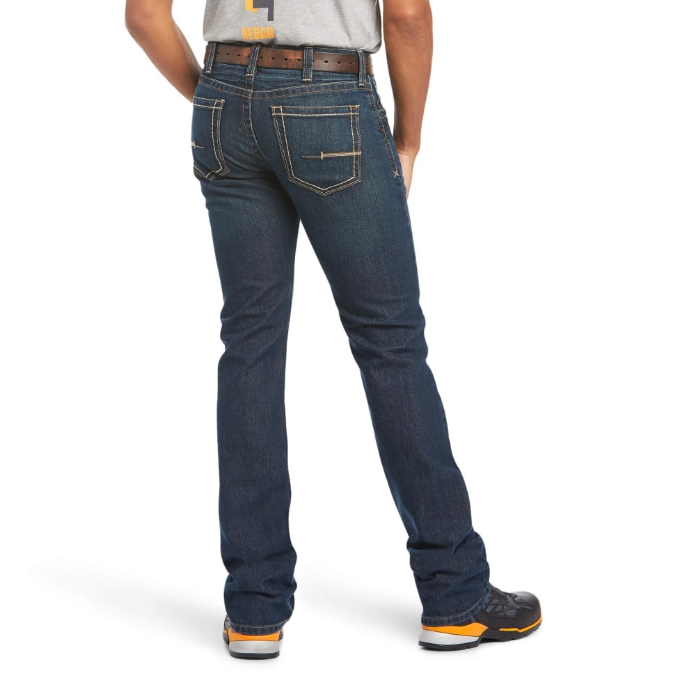 Ariat Mens Rebar M7 Edge Stackable Straight Leg Work Jeans