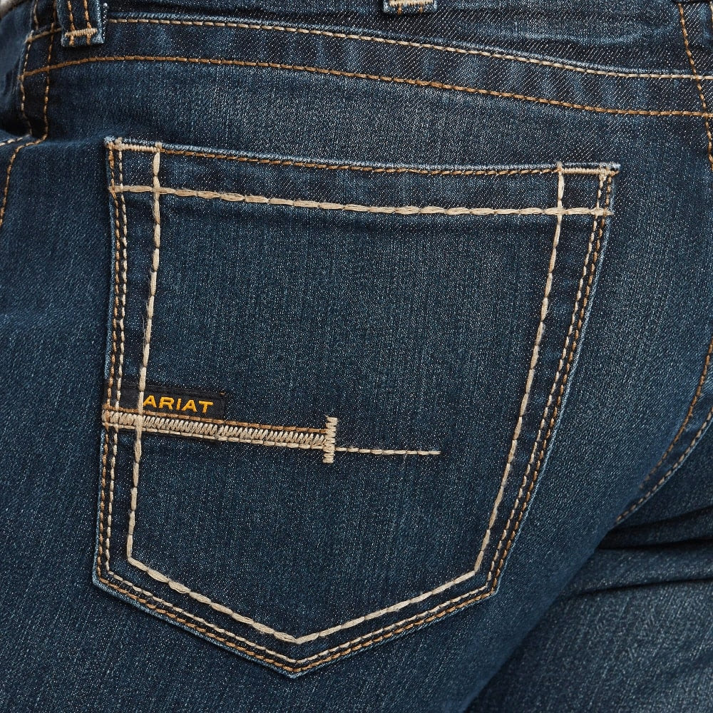 Ariat Mens Rebar M7 Edge Stackable Straight Leg Work Jeans