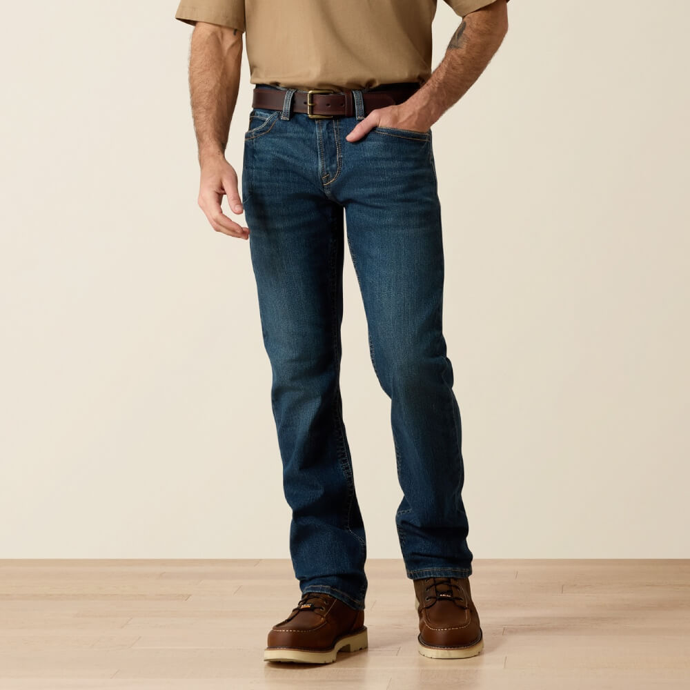 Ariat Mens Rebar M7 Edge Stackable Straight Leg Work Jeans - 10034628