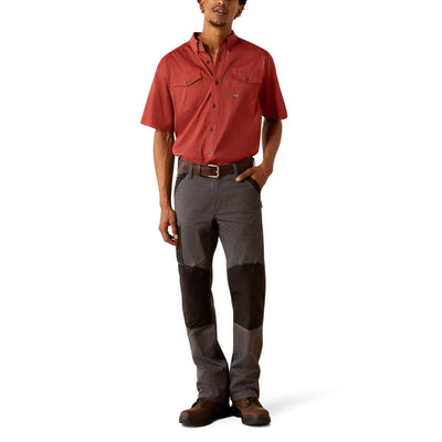 Ariat Mens Rebar Red Work Shirt