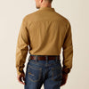 Ariat Mens Rebar Twill Work Shirt Washed Khaki - 10052940