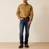 Ariat Mens Rebar Twill Work Shirt Washed Khaki - 10052940