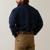 Ariat Mens Rebar VentTEK Work Shirt Navy