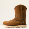 Ariat Mens Rebar Wedge Waterproof Work Boots Distressed Brown - 10053613