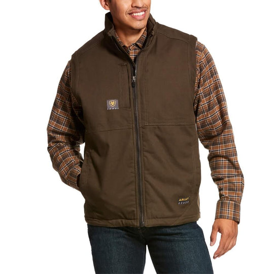 Ariat Mens Rebar Wren DuraCanvas Work Vest | Water Resistant