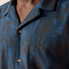 Ariat Mens Retro Camp Classic Fit Shirt Dark Denim Blue - 10071101