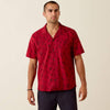 Ariat Mens Retro Camp Classic Fit Shirt Rio Red Western Toss - 10071592