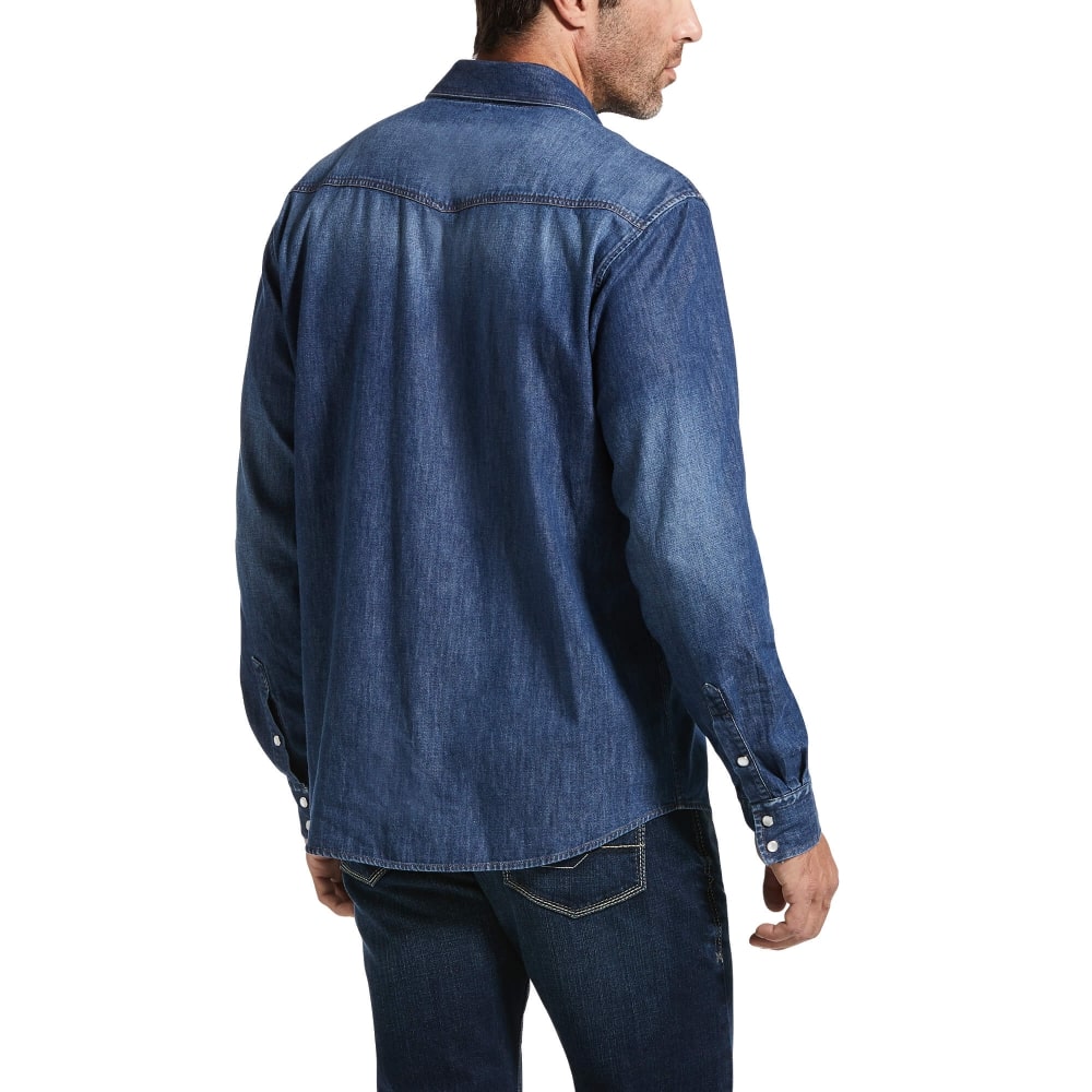 Ariat Mens Retro Fit Shirt Denim 