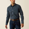Ariat Mens Retro Harlan Fitted Snap Shirt Navy - 10071646
