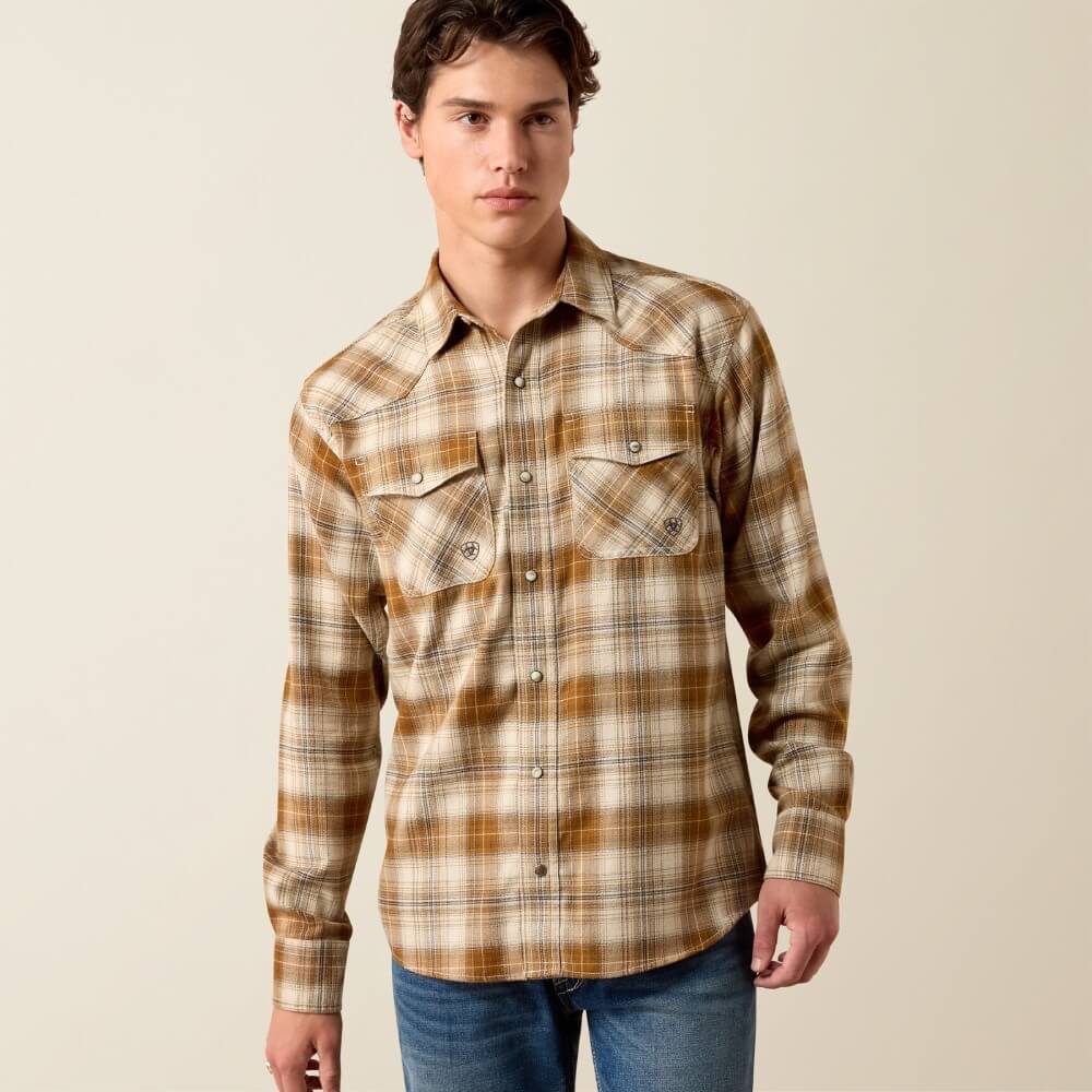 Ariat Mens Retro Hayes Fitted Snap Shirt - 10079299