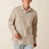 Ariat Mens Retro Hesper Fitted Snap Shirt Sandshell Stripe - 10071090
