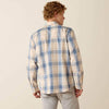 Ariat Mens Retro Horace Fitted Snap Shirt Sandshell Plaid - 10071619