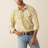 Ariat Mens Retro Hux Fitted Snap Shirt Chai Tea Plaid - 10071644