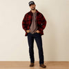 Ariat Mens Retro Shirt Jacket Biking Red Buffalo Plaid - 10079575