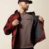 Ariat Mens Retro Shirt Jacket Biking Red Buffalo Plaid - 10079575