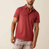 Ariat Mens Retro Western Snap Polo Shirt Cowhide - 10071408