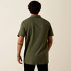Ariat Mens Retro Western Snap Polo Shirt Four Leaf Clover - 10073502