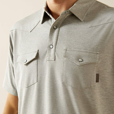 Ariat Mens Retro Western Snap Polo Shirt