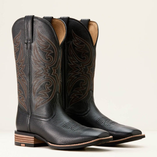 Ariat Mens Ricochet Cowboy Boots | Black Carbon | Buy Now