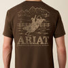 Ariat Mens Rocky Mountain Bull T-Shirt Turkish Coffee - 10080633