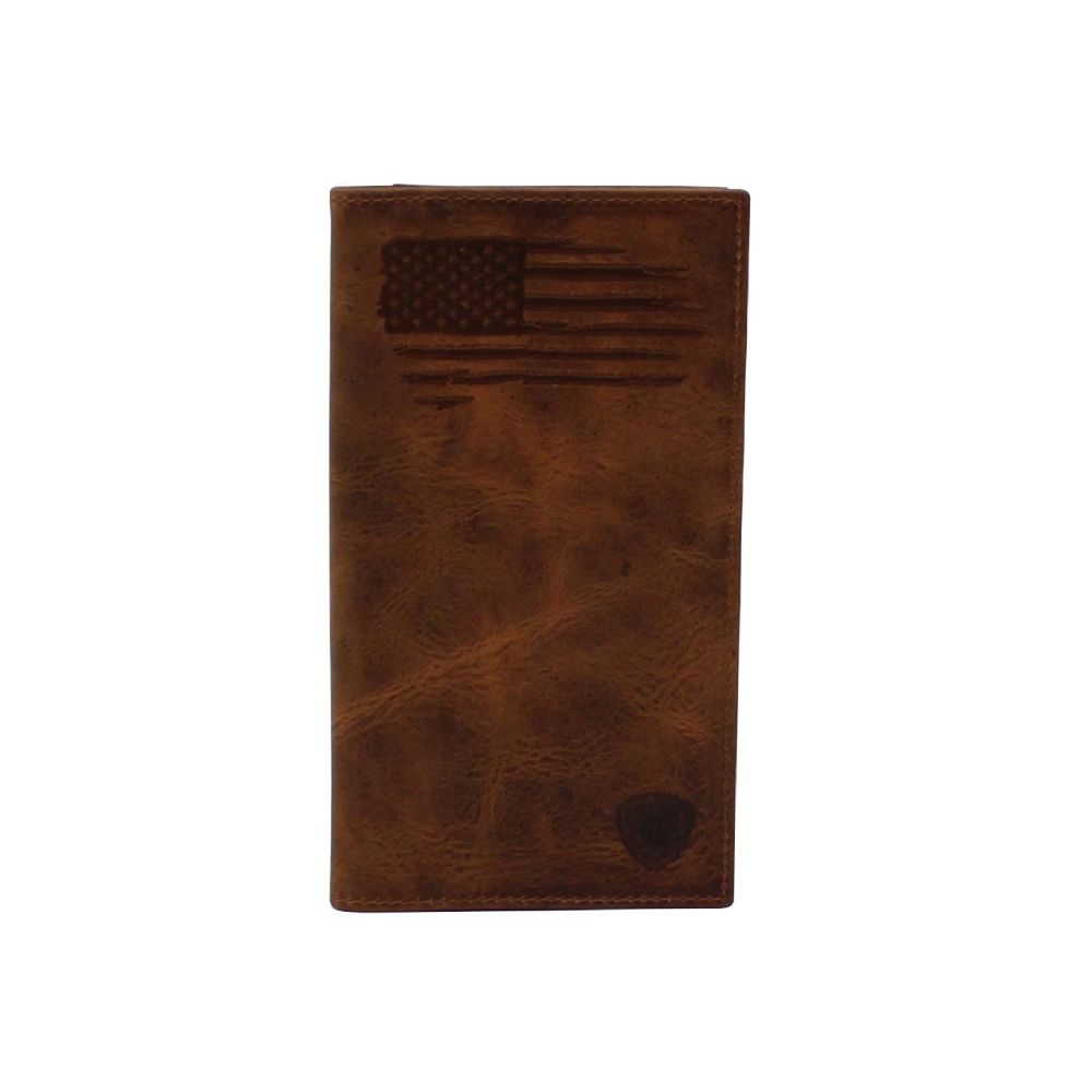 ariat mens rodeo wallet with flag