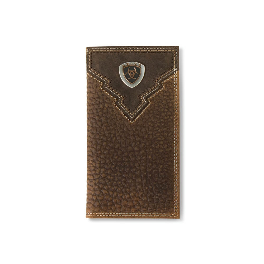 Ariat Mens Rodeo Wallet Brown Rowdy | Genuine Leather