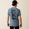 Ariat Mens Rope And Ride T-Shirt Light Denim - 10080588