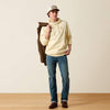 Ariat Mens Ropers Delight Hoodie Vanilla Custard - 10080631