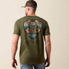 Ariat Mens Rust Serape Shield T-Shirt Grape Leaf - 10079616