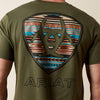 Ariat Mens Rust Serape Shield T-Shirt Grape Leaf - 10079616
