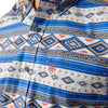 Ariat Mens Ryder Royal Blue Aztec Print Shirt