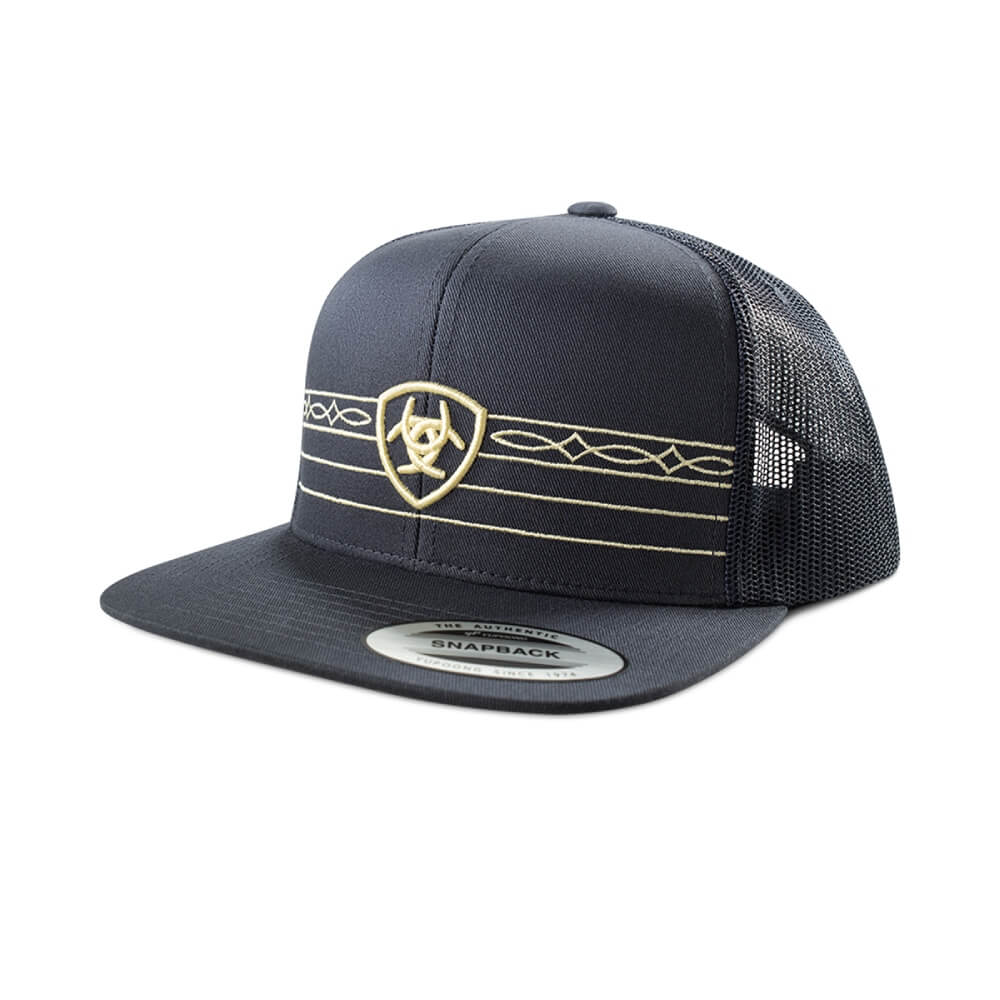 Ariat Mens Shield & Boot Stitch Cap Navy - A300092103