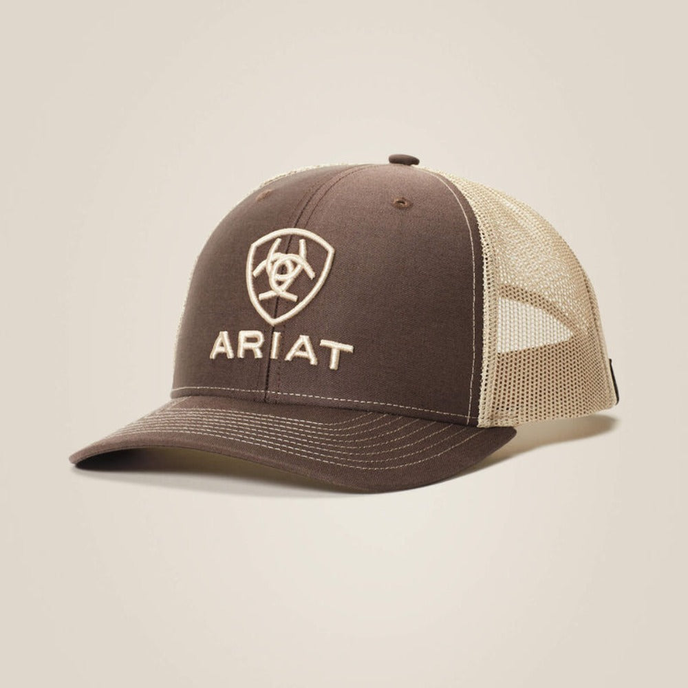 Ariat Mens Shield Logo Cap Brown - A300003102