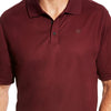 Ariat Mens Short Sleeve Tek Polo Shirt Burgundy - 10022856