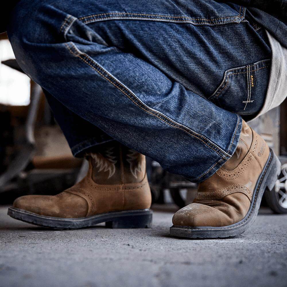 Ariat Mens Sierra Wide Square Toe Work Boots - 10010134