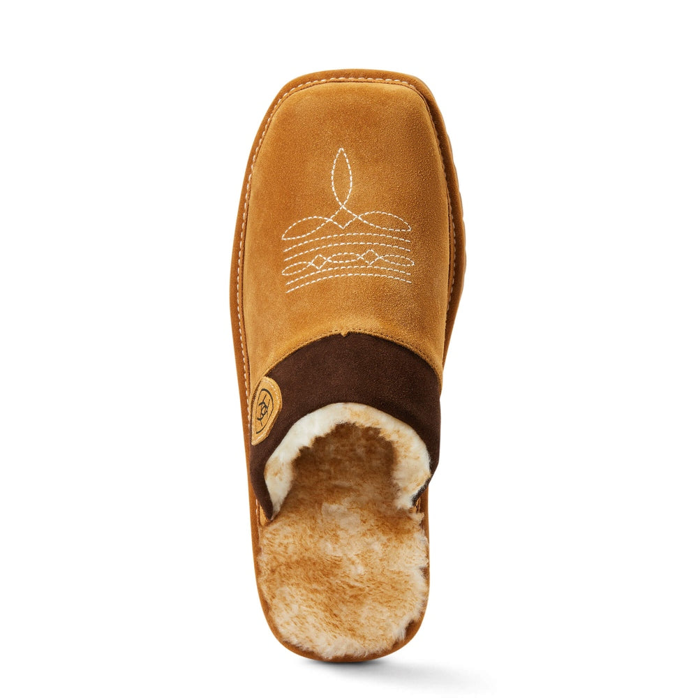 Ariat Mens Silversmith Chestnut Square Toe Slippers