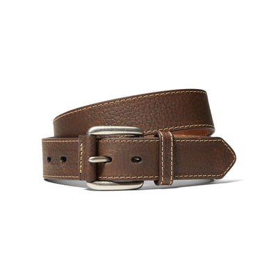 Ariat Mens Single Stitch Brown Belt - A1037202